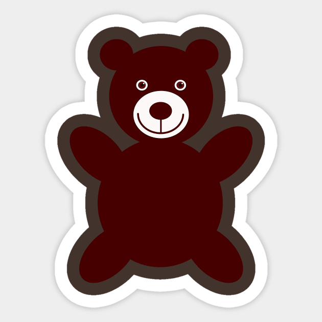 Happy open arms Bear Sticker by Givepineapple